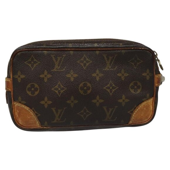 LOUIS VUITTON Monogram Marly Dragonne PM Clutch Bag M51827 LV Auth hk2007 - Picture 2 of 15